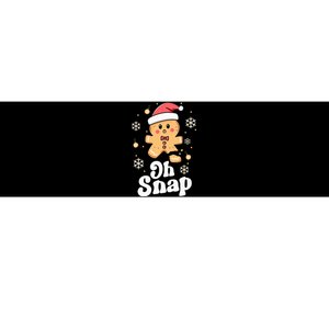 Oh Snap Gingerbread Man Cute Christmas Cookie Baking Team Bumper Sticker