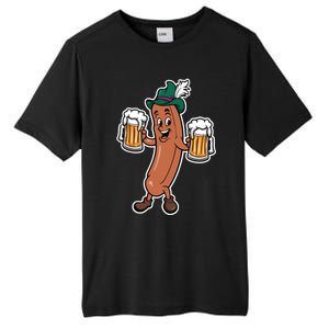 Oktoberfest Sausage Germany Lederhosen Bier Beer Tall Fusion ChromaSoft Performance T-Shirt