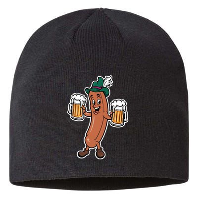 Oktoberfest Sausage Germany Lederhosen Bier Beer Sustainable Beanie