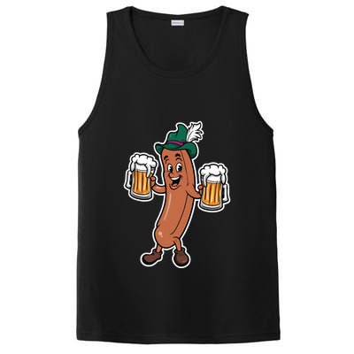 Oktoberfest Sausage Germany Lederhosen Bier Beer PosiCharge Competitor Tank