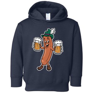 Oktoberfest Sausage Germany Lederhosen Bier Beer Toddler Hoodie