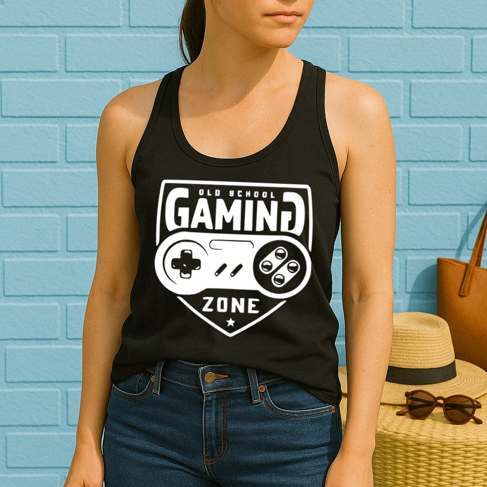 Old School Gaming Zone Womens Tank Top