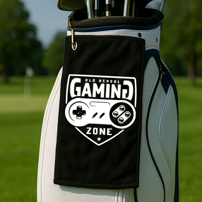 Old School Gaming Zone Golf Towel