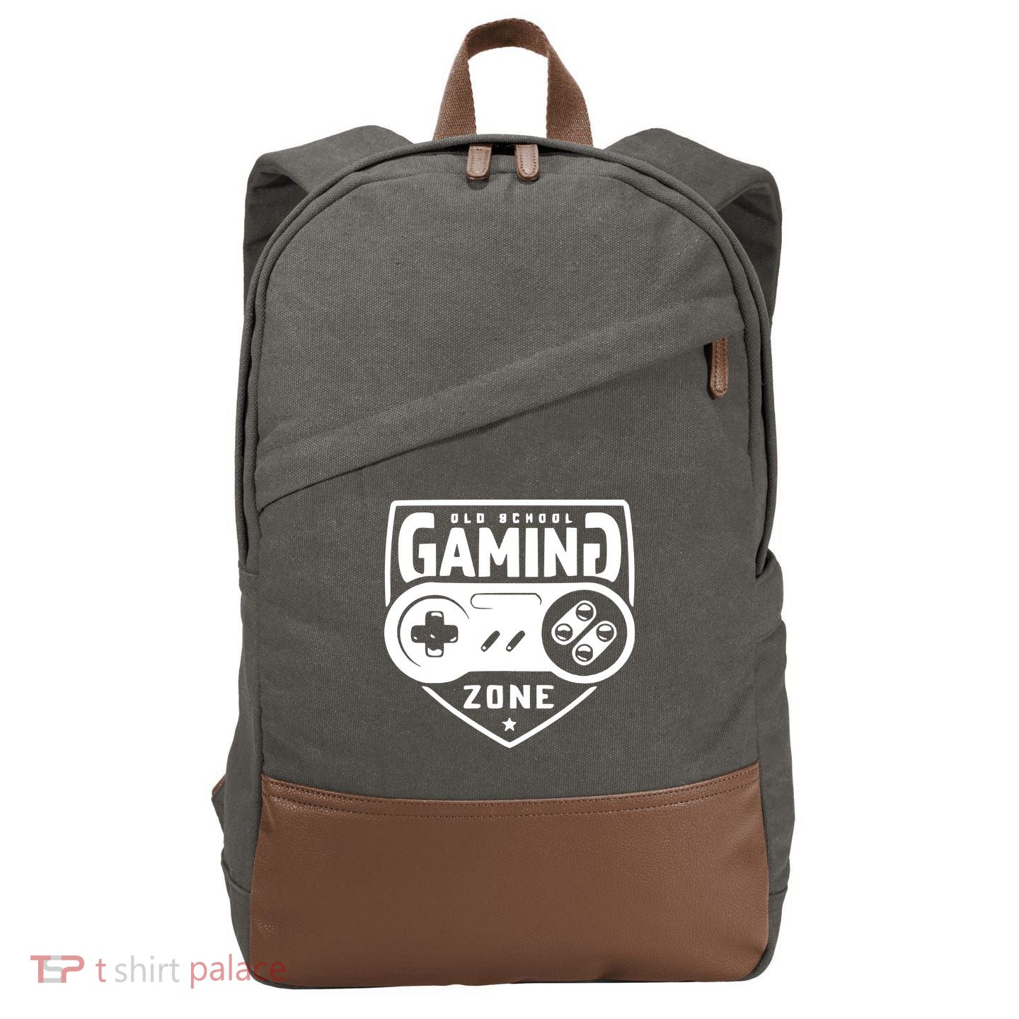 Old School Gaming Zone Cotton Canvas Backpack