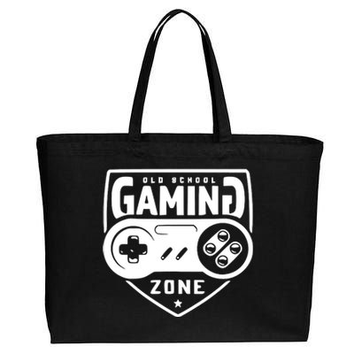 Old School Gaming Zone Cotton Canvas Jumbo Tote