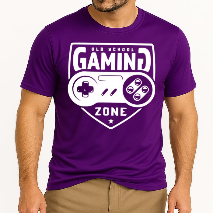 Old School Gaming Zone Cooling Performance Crew T-Shirt