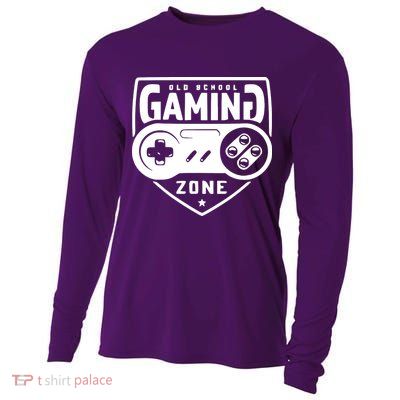 Old School Gaming Zone Cooling Performance Long Sleeve Crew