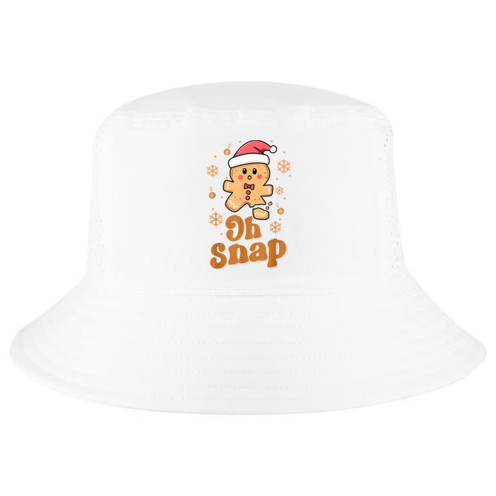 Oh Snap Gingerbread Man Cute Christmas Cookie Baking Team Cool Comfort Performance Bucket Hat