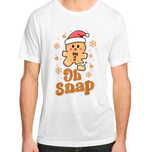 Oh Snap Gingerbread Man Cute Christmas Cookie Baking Team Adult ChromaSoft Performance T-Shirt