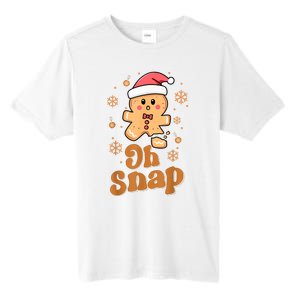 Oh Snap Gingerbread Man Cute Christmas Cookie Baking Team Tall Fusion ChromaSoft Performance T-Shirt