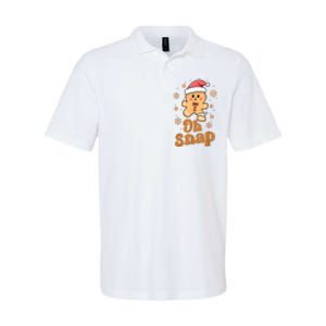 Oh Snap Gingerbread Man Cute Christmas Cookie Baking Team Softstyle Adult Sport Polo