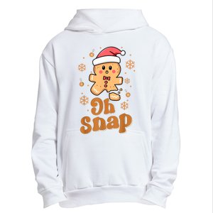 Oh Snap Gingerbread Man Cute Christmas Cookie Baking Team Urban Pullover Hoodie