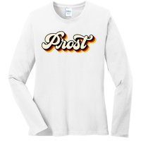 Oktoberfest Shirts German Vintage Octoberfest Prost Ladies Long Sleeve Shirt