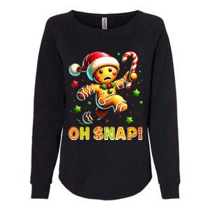 Oh Snap Gingerbread Candy Cane Xmas Christmas Womens California Wash Sweatshirt