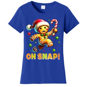 Oh Snap Gingerbread Candy Cane Xmas Christmas Women's T-Shirt