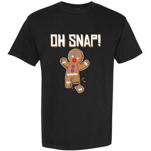 Oh Snap gingerbread man broken leg gingerbread man Oh Snap Garment-Dyed Heavyweight T-Shirt