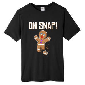 Oh Snap gingerbread man broken leg gingerbread man Oh Snap Tall Fusion ChromaSoft Performance T-Shirt