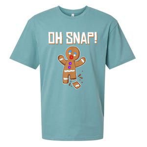 Oh Snap gingerbread man broken leg gingerbread man Oh Snap Sueded Cloud Jersey T-Shirt