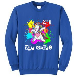 Out Second Grade Dabbing 2Nd Grade Graduation Unicorn Gift Sweatshirt