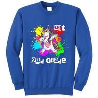 Out Second Grade Dabbing 2Nd Grade Graduation Unicorn Gift Sweatshirt