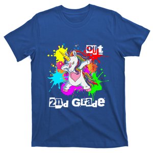 Out Second Grade Dabbing 2Nd Grade Graduation Unicorn Gift T-Shirt