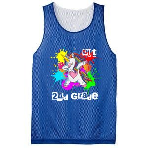 Out Second Grade Dabbing 2Nd Grade Graduation Unicorn Gift Mesh Reversible Basketball Jersey Tank