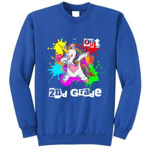 Out Second Grade Dabbing 2Nd Grade Graduation Unicorn Gift Tall Sweatshirt