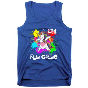 Out Second Grade Dabbing 2Nd Grade Graduation Unicorn Gift Tank Top