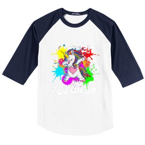 Out Second Grade Dabbing 2Nd Grade Graduation Unicorn Gift Baseball Sleeve Shirt