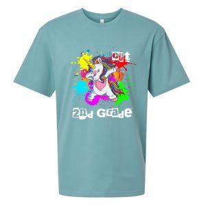 Out Second Grade Dabbing 2Nd Grade Graduation Unicorn Gift Sueded Cloud Jersey T-Shirt