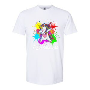 Out Second Grade Dabbing 2Nd Grade Graduation Unicorn Gift Softstyle CVC T-Shirt