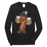 Oktoberfest Sausage Germany Lederhosen Bier Beer Long Sleeve Shirt