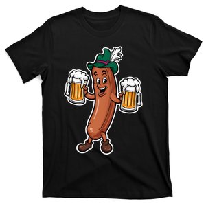 Oktoberfest Sausage Germany Lederhosen Bier Beer T-Shirt