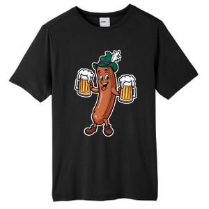 Oktoberfest Sausage Germany Lederhosen Bier Beer Tall Fusion ChromaSoft Performance T-Shirt