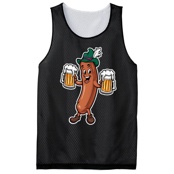 Oktoberfest Sausage Germany Lederhosen Bier Beer Mesh Reversible Basketball Jersey Tank