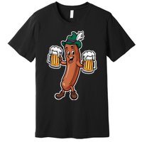 Oktoberfest Sausage Germany Lederhosen Bier Beer Premium T-Shirt