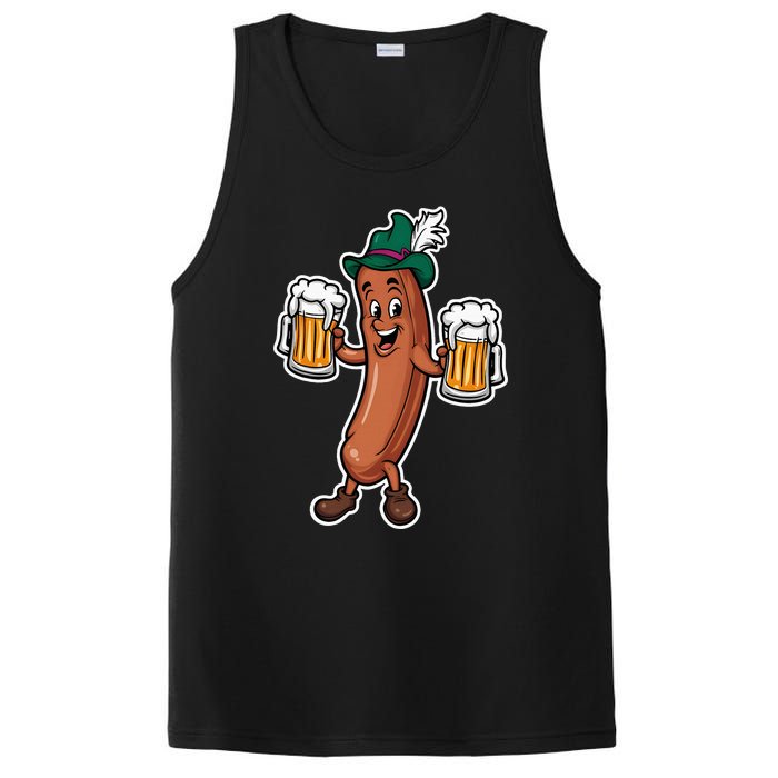 Oktoberfest Sausage Germany Lederhosen Bier Beer PosiCharge Competitor Tank