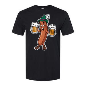 Oktoberfest Sausage Germany Lederhosen Bier Beer Softstyle CVC T-Shirt