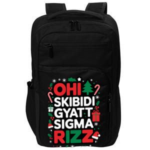 Ohio S.K.I.B.I.D.I Gyatt Sigma Rizz Gen Alpha Xmas Christmas Party Impact Tech Backpack