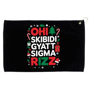 Ohio S.K.I.B.I.D.I Gyatt Sigma Rizz Gen Alpha Xmas Christmas Party Grommeted Golf Towel