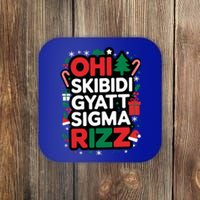 Ohio S.K.I.B.I.D.I Gyatt Sigma Rizz Gen Alpha Xmas Christmas Party Coaster