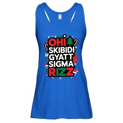 Ohio S.K.I.B.I.D.I Gyatt Sigma Rizz Gen Alpha Xmas Christmas Party Ladies Essential Flowy Tank