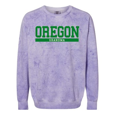 Oregon State Grandma Sports Colorblast Crewneck Sweatshirt