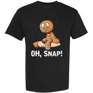 Oh Snap Gingerbread Cookie Man Broken Leg Garment-Dyed Heavyweight T-Shirt