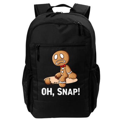 Oh Snap Gingerbread Cookie Man Broken Leg Daily Commute Backpack