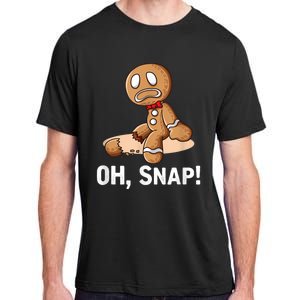 Oh Snap Gingerbread Cookie Man Broken Leg Adult ChromaSoft Performance T-Shirt