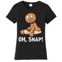 Oh Snap Gingerbread Cookie Man Broken Leg Women's T-Shirt