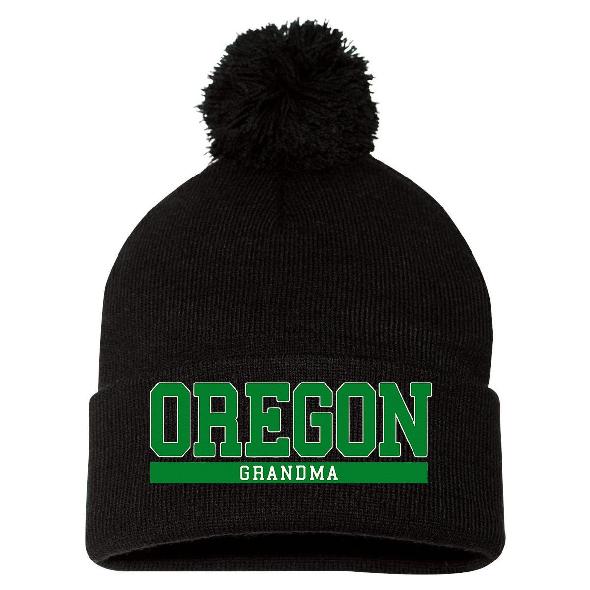 Oregon State Grandma Sports Pom Pom 12in Knit Beanie