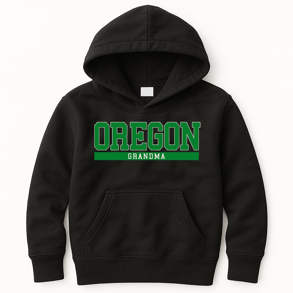 Oregon State Grandma Sports Kids Hoodie