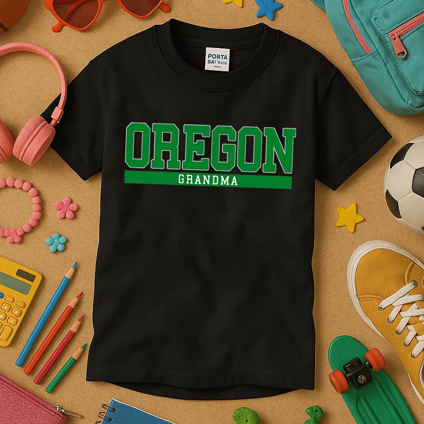 Oregon State Grandma Sports Kids T-Shirt